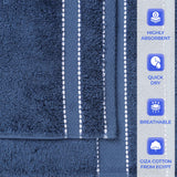 Egyptian Giza Cotton Plush Soft Towel Set 6 Piece - Egyptian Cotton Towel Set by Superior Brand