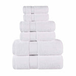 Egyptian Giza Cotton Plush Soft Towel Set 6 Piece - Egyptian Cotton Towel Set by Superior Brand
