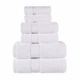 Egyptian Giza Cotton Plush Soft Towel Set 6 Piece - Egyptian Cotton Towel Set by Superior Brand