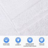 Egyptian Giza Cotton Plush Soft Towel Set 6 Piece - Egyptian Cotton Towel Set by Superior Brand