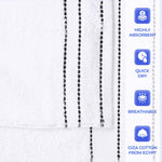 Egyptian Giza Cotton Plush Soft Towel Set 6 Piece - Egyptian Cotton Towel Set by Superior Brand