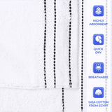 Egyptian Giza Cotton Plush Soft Towel Set 6 Piece - Egyptian Cotton Towel Set by Superior Brand