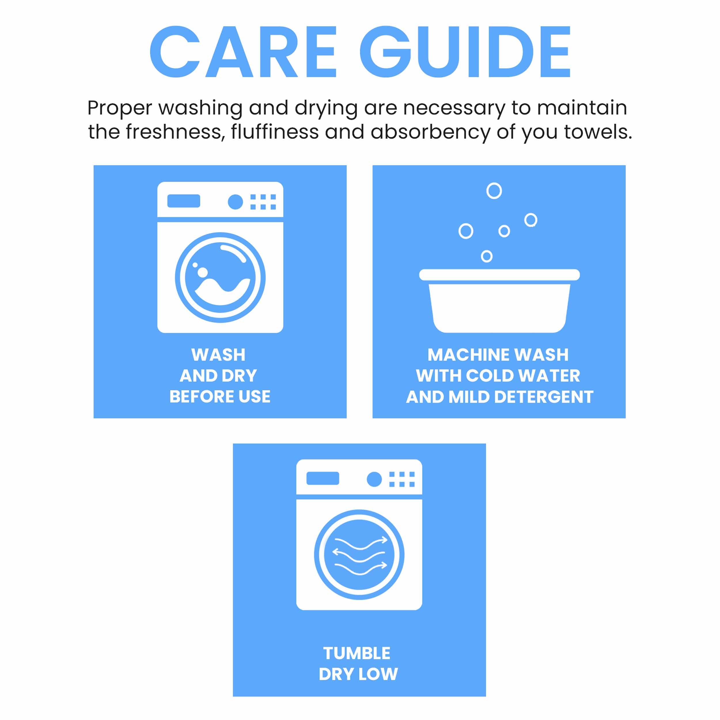 Egyptian Giza Cotton Plush Soft Towel Set 6 Piece - Egyptian Cotton Towel Set by Superior Brand