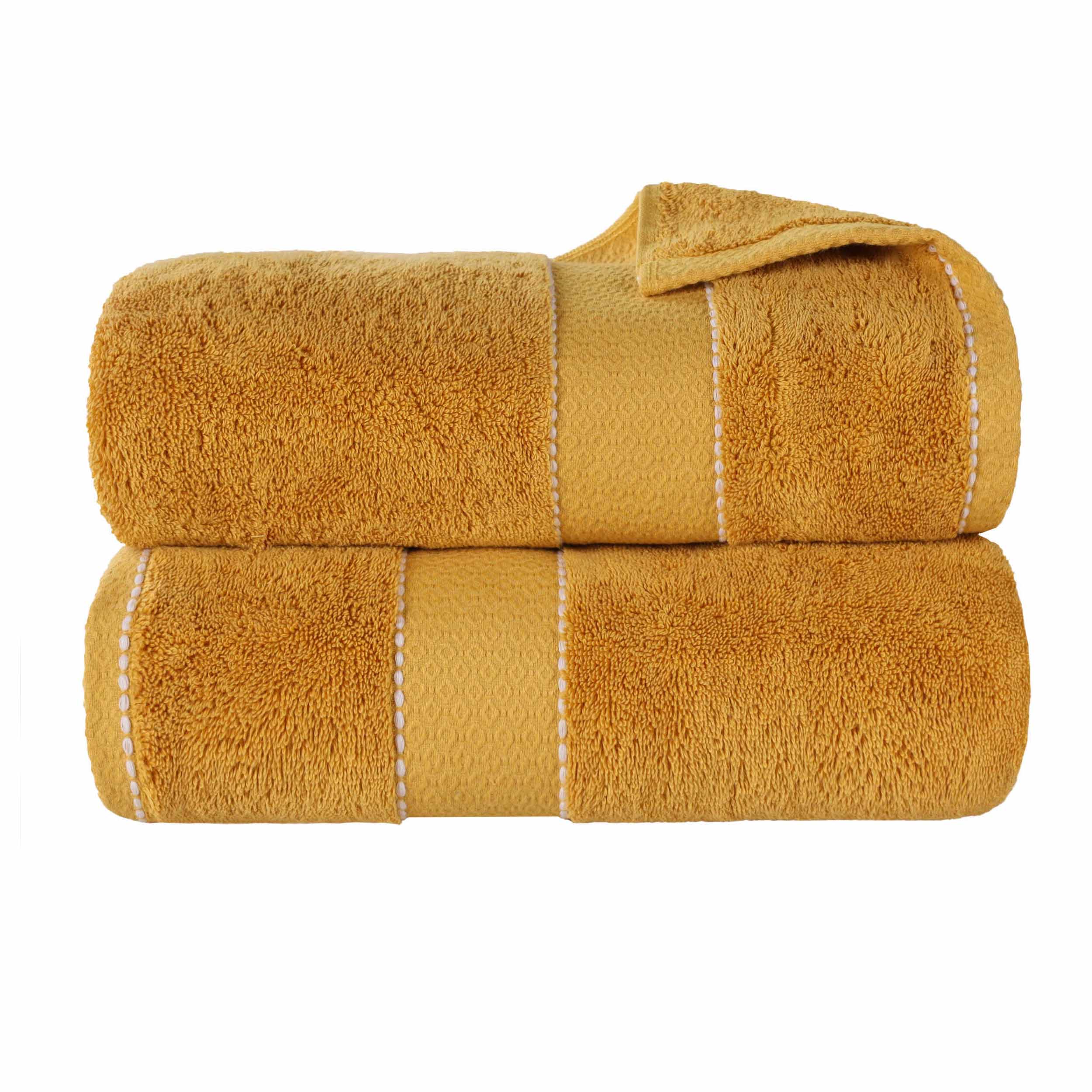 Niles Egyptian Giza Cotton Plush Thick Absorbent Bath Sheet Set of 2 - Bath Sheet by Superior Brand
