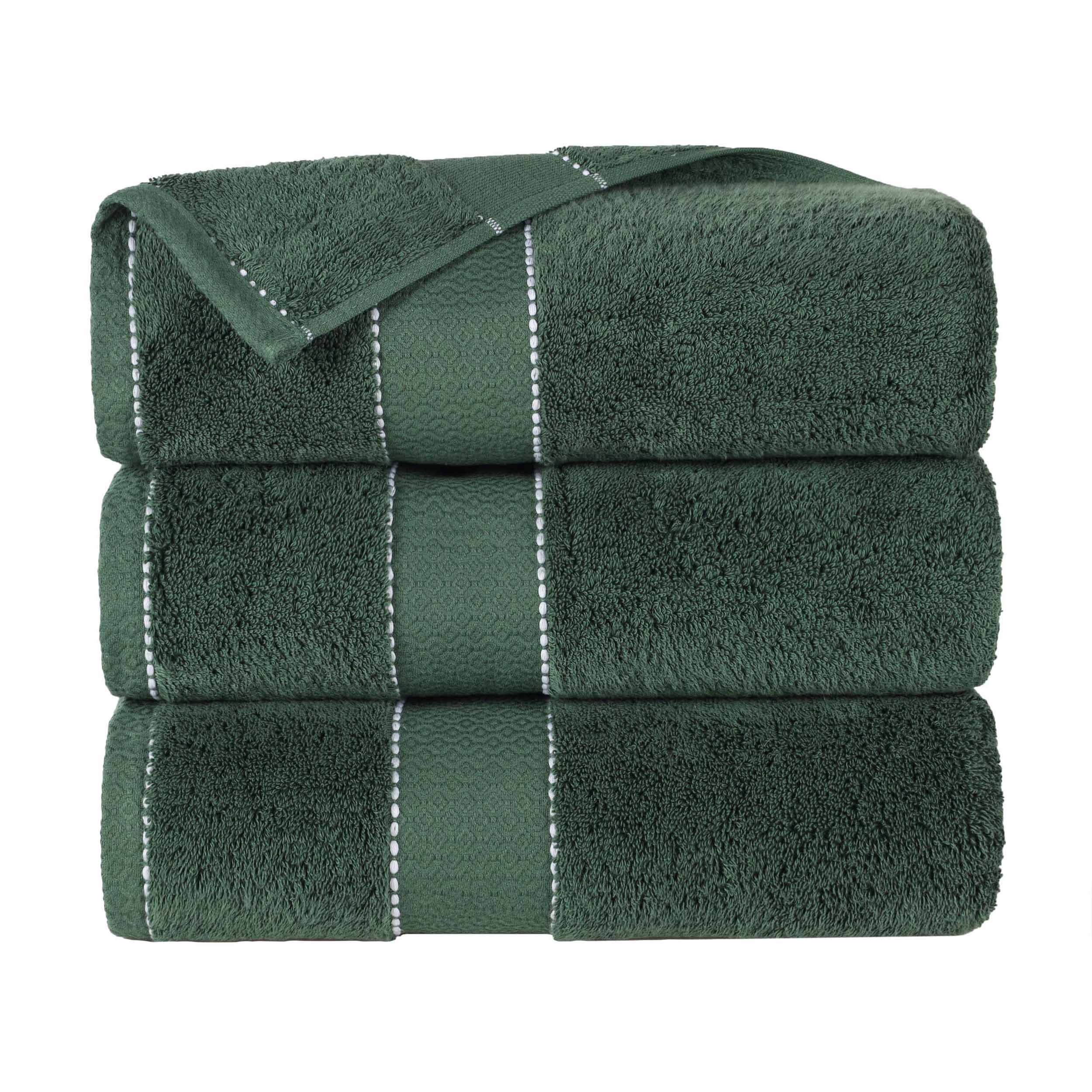 Giza Cotton Plush Absorbent Bath Towel Set of 3 - Egyptian Cotton Bath Towel by Superior Brand