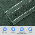 Giza Cotton Plush Absorbent Bath Towel Set of 3 - Egyptian Cotton Bath Towel by Superior Brand