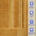 Giza Cotton Plush Absorbent Bath Towel Set of 3 - Egyptian Cotton Bath Towel by Superior Brand