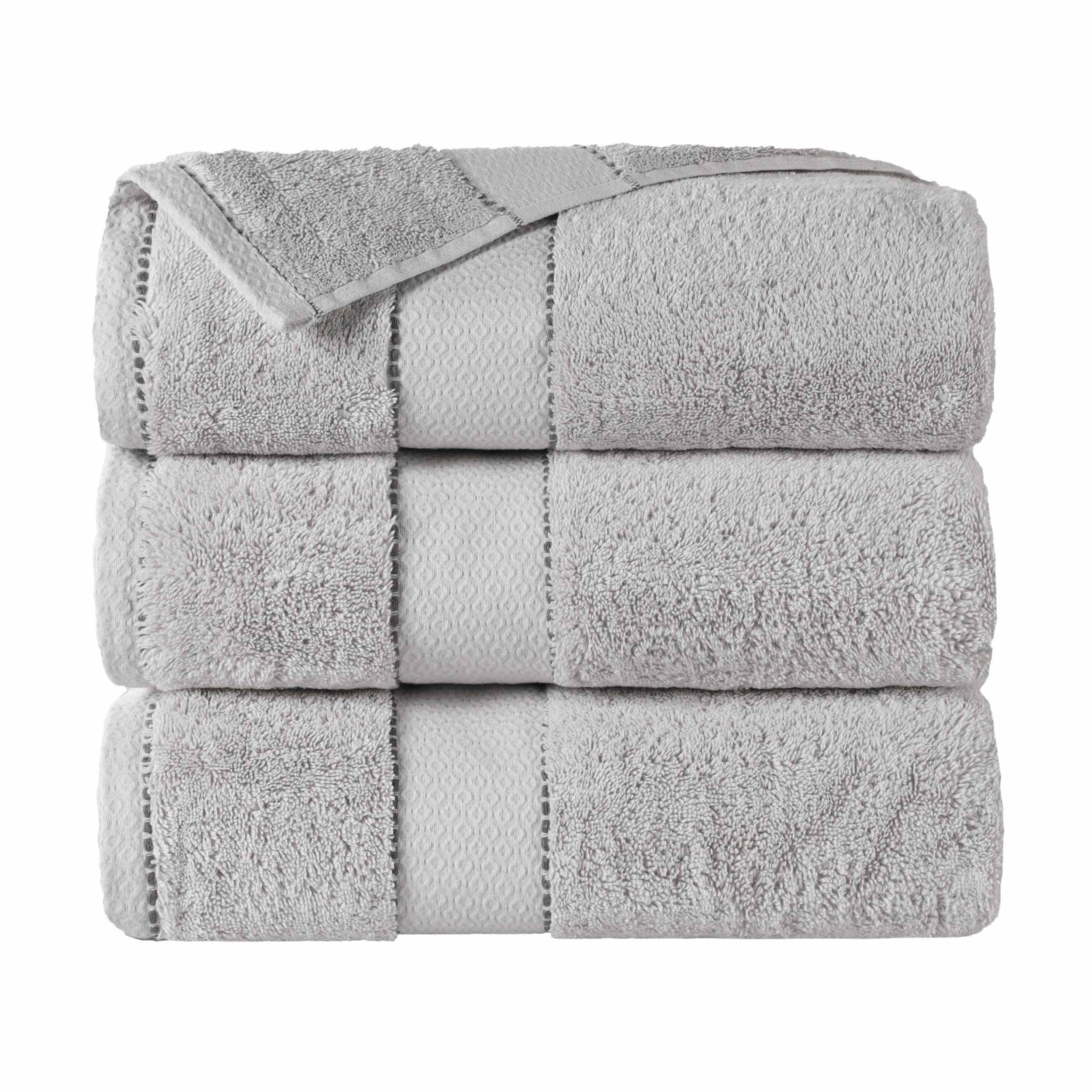 Giza Cotton Plush Absorbent Bath Towel Set of 3 - Egyptian Cotton Bath Towel by Superior Brand