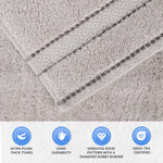 Giza Cotton Plush Absorbent Bath Towel Set of 3 - Egyptian Cotton Bath Towel by Superior Brand