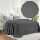 Nobel Cotton Textured Jacquard Chevron Lightweight Woven Blanket - Blanket by Superior Brand