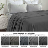 Nobel Cotton Textured Jacquard Chevron Lightweight Woven Blanket - Blanket by Superior Brand