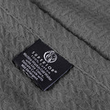 Nobel Cotton Textured Jacquard Chevron Lightweight Woven Blanket - Blanket by Superior Brand