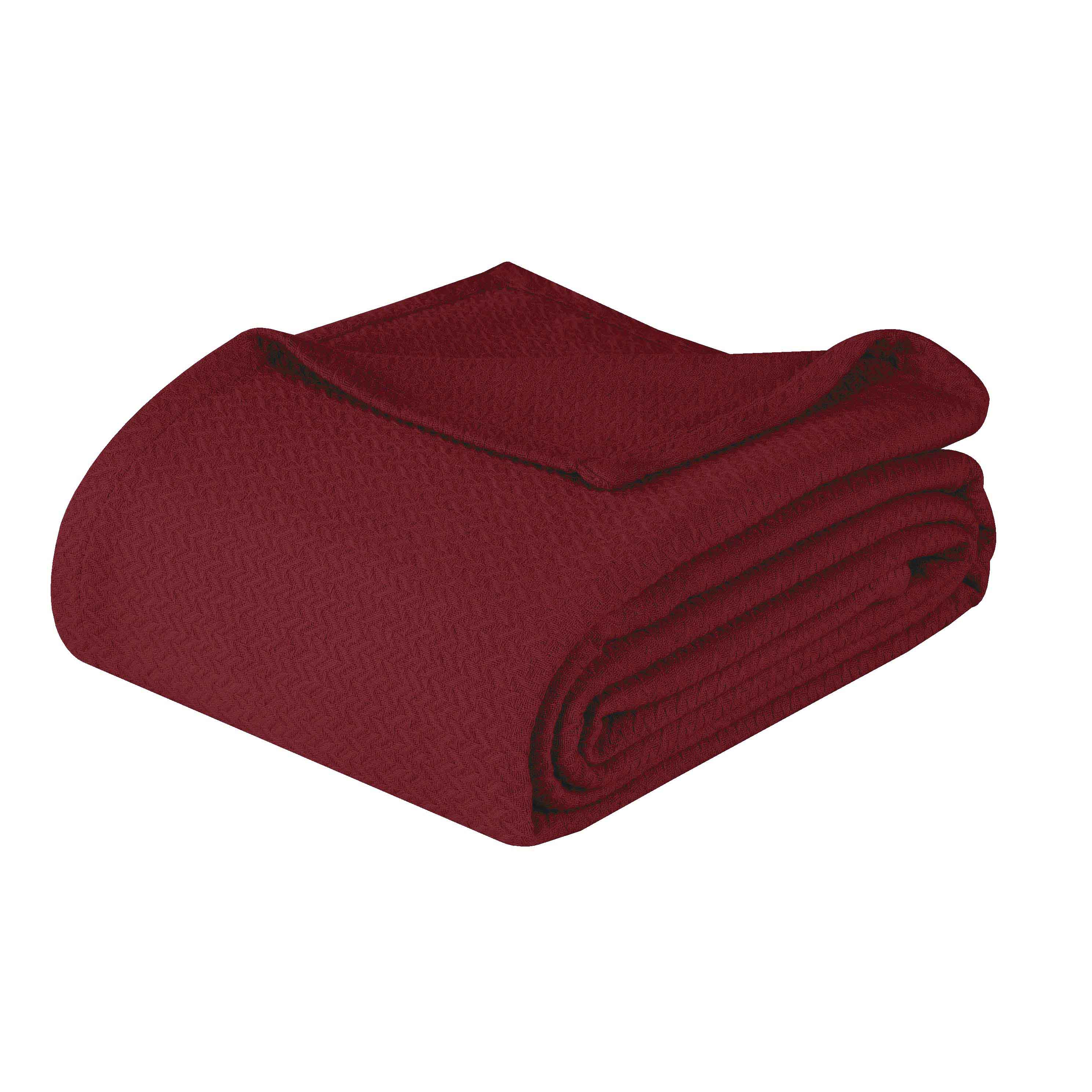 Nobel Cotton Textured Jacquard Chevron Lightweight Woven Blanket - Blanket by Superior Brand