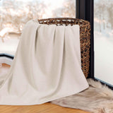 Nobel Cotton Textured Jacquard Chevron Lightweight Woven Blanket - Blanket by Superior Brand
