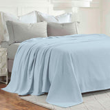 Nobel Cotton Textured Jacquard Chevron Lightweight Woven Blanket - Blanket by Superior Brand