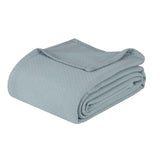 Nobel Cotton Textured Jacquard Chevron Lightweight Woven Blanket - Blanket by Superior Brand