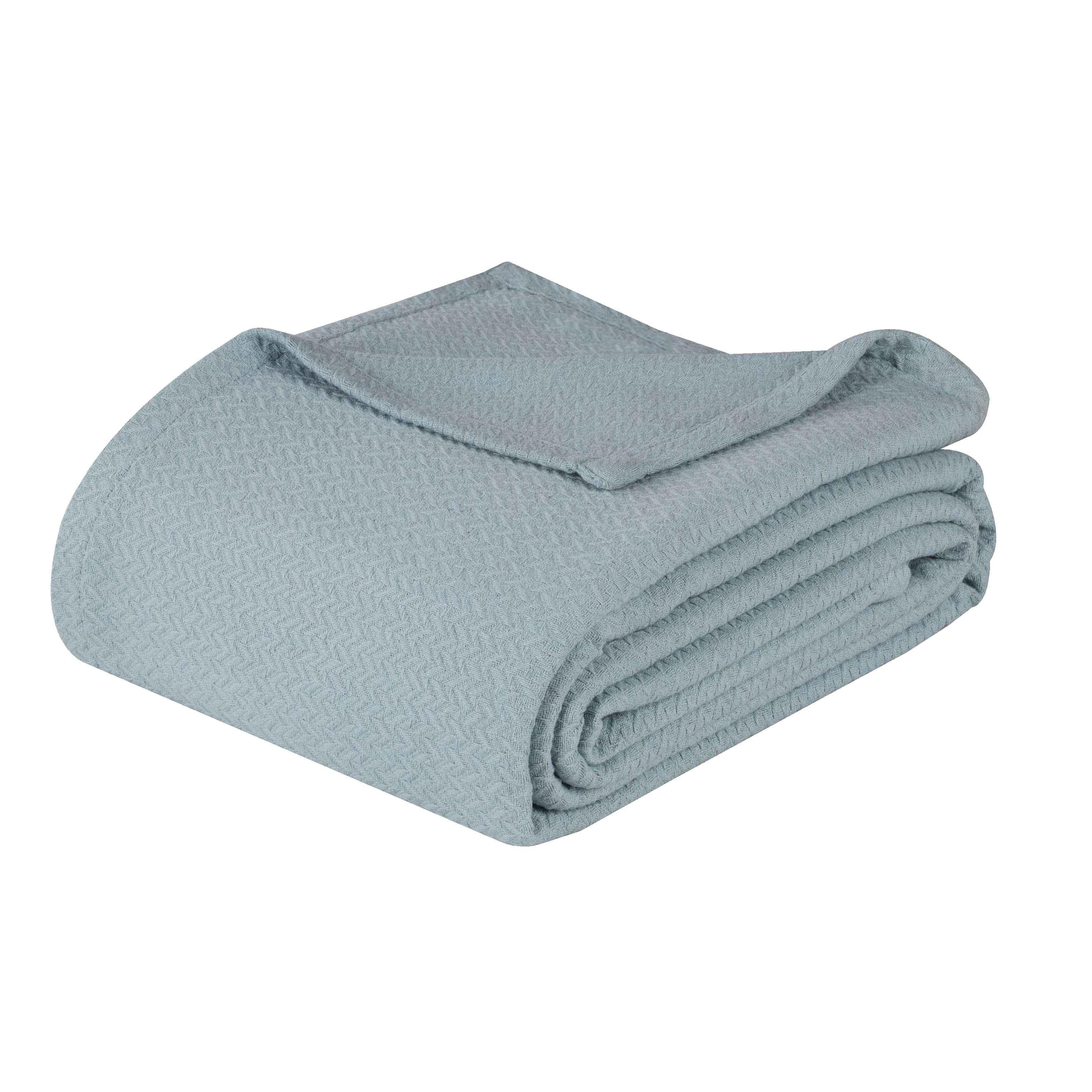 Nobel Cotton Textured Jacquard Chevron Lightweight Woven Blanket - Blanket by Superior Brand