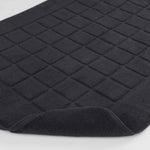 Nora Cotton Solid Absorbent Thick Checkered Washable Bath Mat Set of 2 - Bath Mats by Superior Brand