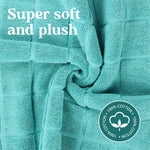 Nora Cotton Solid Absorbent Thick Checkered Washable Bath Mat Set of 2 - Bath Mats by Superior Brand