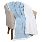 Nuuk Jacquard Lattice Fleece Plush Fluffy Sherpa Reversible Blanket - Blanket by Superior Brand
