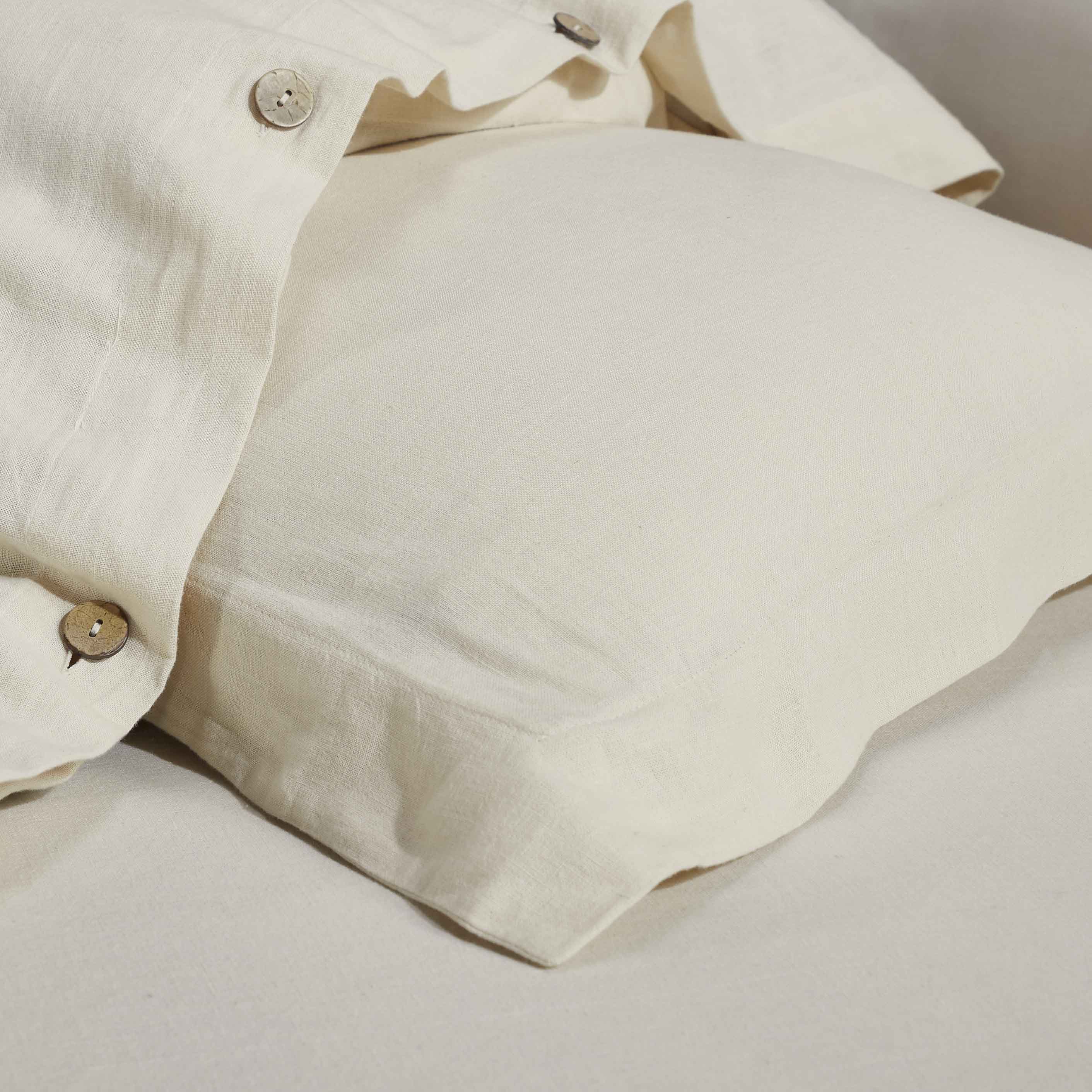 Cotton Linen Lightweight Breathable Duvet Cover Set - Duvet Cover Set by Superior Brand