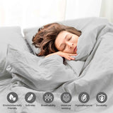 Cotton Linen Lightweight Breathable Duvet Cover Set - Duvet Cover Set by Superior Brand