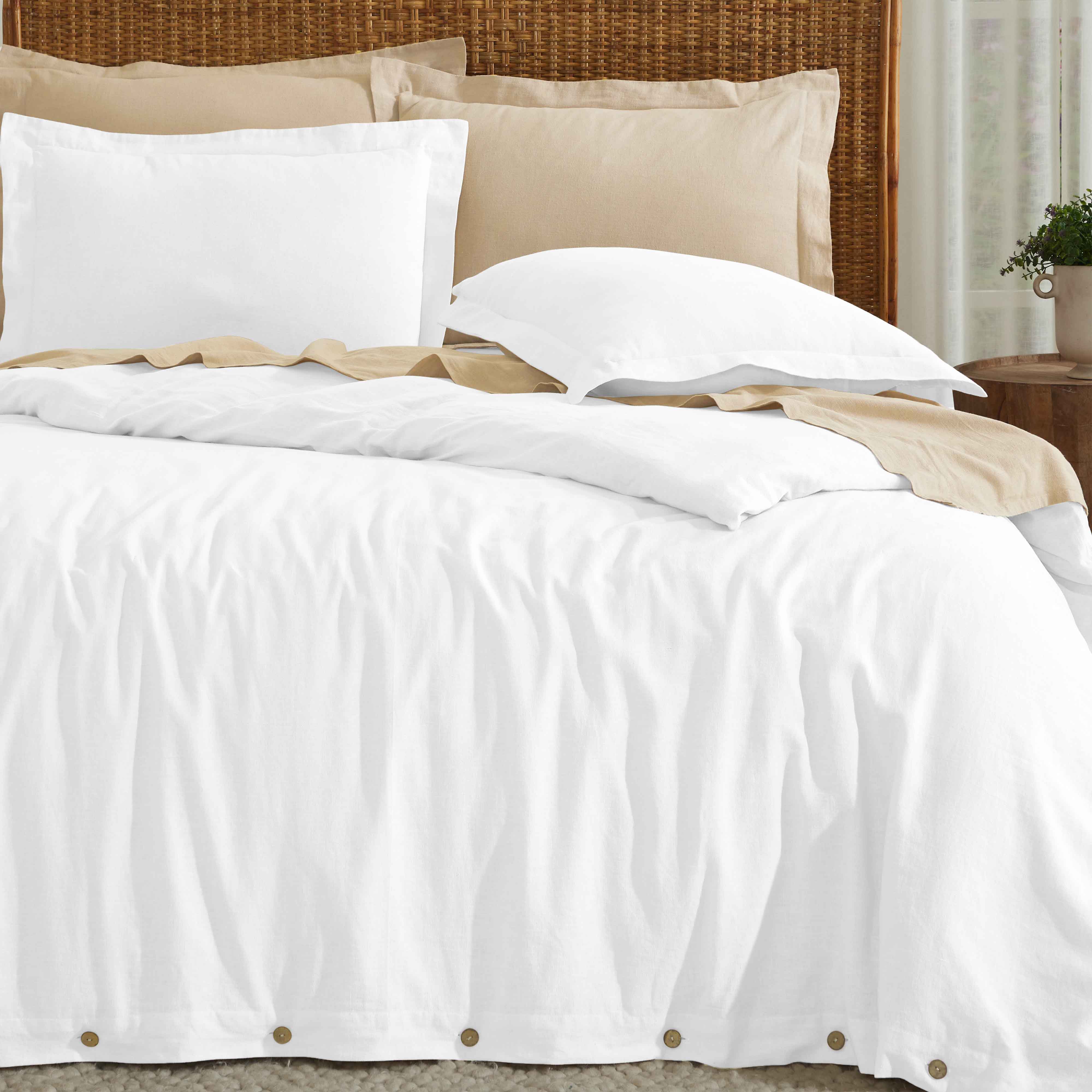 Cotton Linen Lightweight Breathable Duvet Cover Set - Duvet Cover Set by Superior Brand