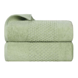 Zero Twist Cotton Solid Waffle Textured Bath Towel Set of 2 - Bath Towel by Superior Brand