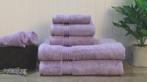 Egyptian Cotton Highly Absorbent Solid 4-Piece Ultra Soft Bath Towel Set 