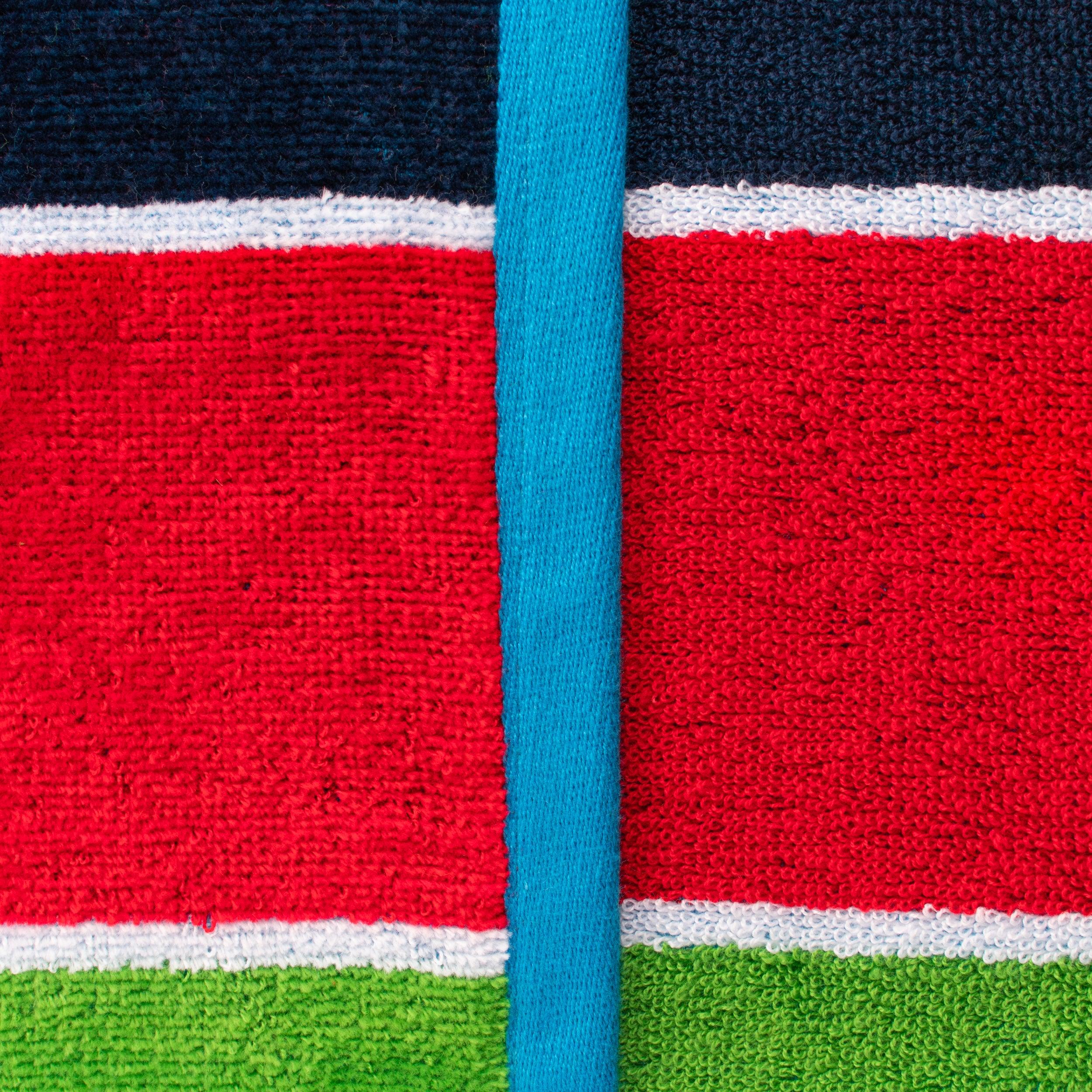 Rainbow Stripes Oversized Egyptian Cotton Beach Towel Set of 2 Piece - Egyptian Cotton Beach Towel by Superior Brand