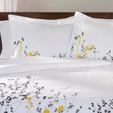 100% Cotton Reed Embroidered Floral Duvet Cover Set - Duvet Cover Set by Superior Brand