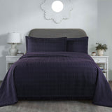Lightweight Cotton Bedspread Set 3-Piece Remi Geometric Fringe Jacquard - Bedspread by Superior Brand