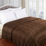 Reversible Down Alternative All-Season Solid Striped Blanket - Blanket by Superior Brand