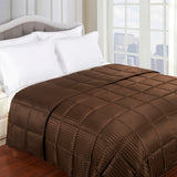Reversible Down Alternative All-Season Solid Striped Blanket - Blanket by Superior Brand