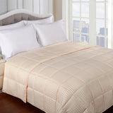Reversible Down Alternative All-Season Solid Striped Blanket - Blanket by Superior Brand