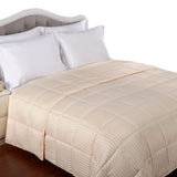 Reversible Down Alternative All-Season Solid Striped Blanket - Blanket by Superior Brand