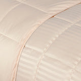 Reversible Down Alternative All-Season Solid Striped Blanket - Blanket by Superior Brand