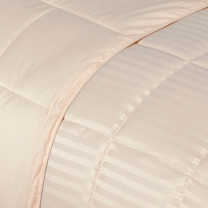 Reversible Down Alternative All-Season Solid Striped Blanket - Blanket by Superior Brand