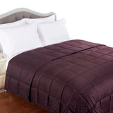 Reversible Down Alternative All-Season Solid Striped Blanket - Blanket by Superior Brand