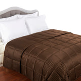 Reversible Down Alternative All-Season Solid Striped Blanket - Blanket by Superior Brand