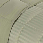 Reversible Down Alternative All-Season Solid Striped Blanket - Blanket by Superior Brand