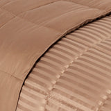 Reversible Down Alternative All-Season Solid Striped Blanket - Blanket by Superior Brand