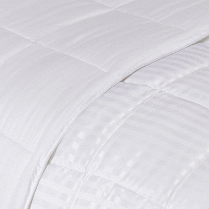 Reversible Down Alternative All-Season Solid Striped Blanket - Blanket by Superior Brand