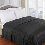 Reversible Down Alternative All-Season Solid Striped Blanket - Blanket by Superior Brand