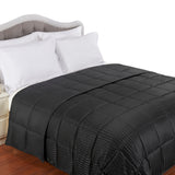 Reversible Down Alternative All-Season Solid Striped Blanket - Blanket by Superior Brand