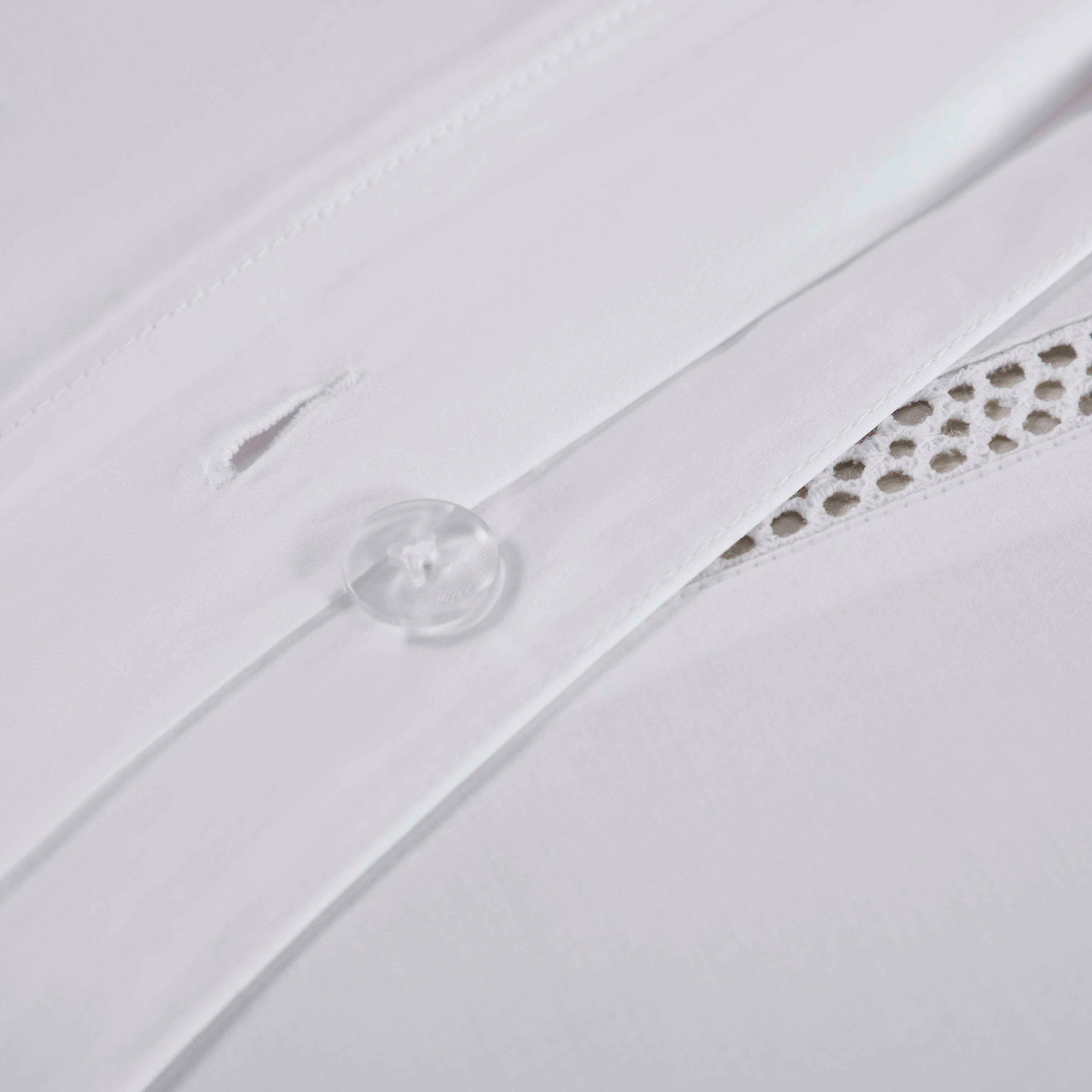 100% Cotton Cross-Stitch Embroidered Duvet Cover Set - Duvet Cover Set by Superior Brand