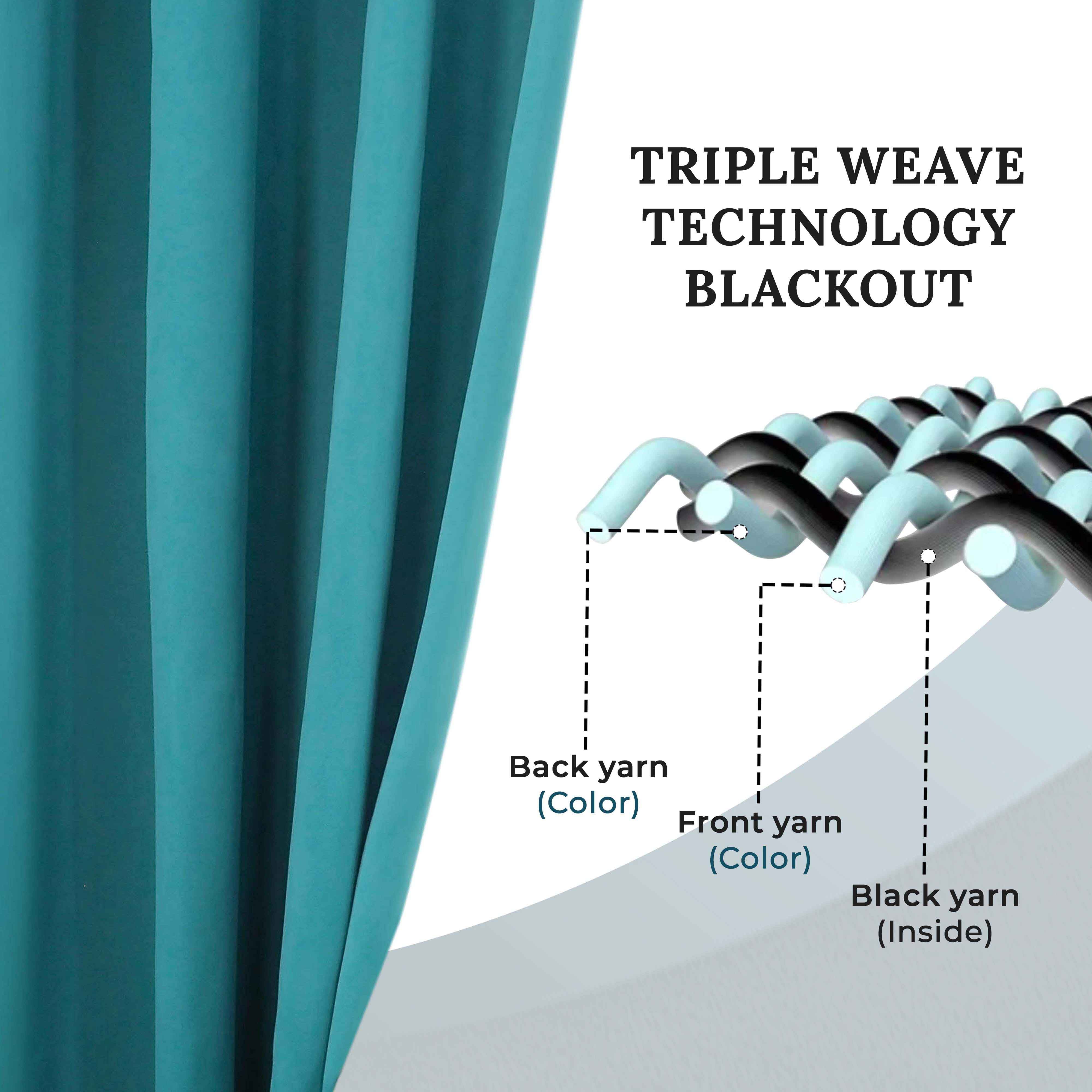 Rod Pocket Room Darkening Solid Blackout Curtains, Set of 2 - Blackout Curtains by Superior Brand