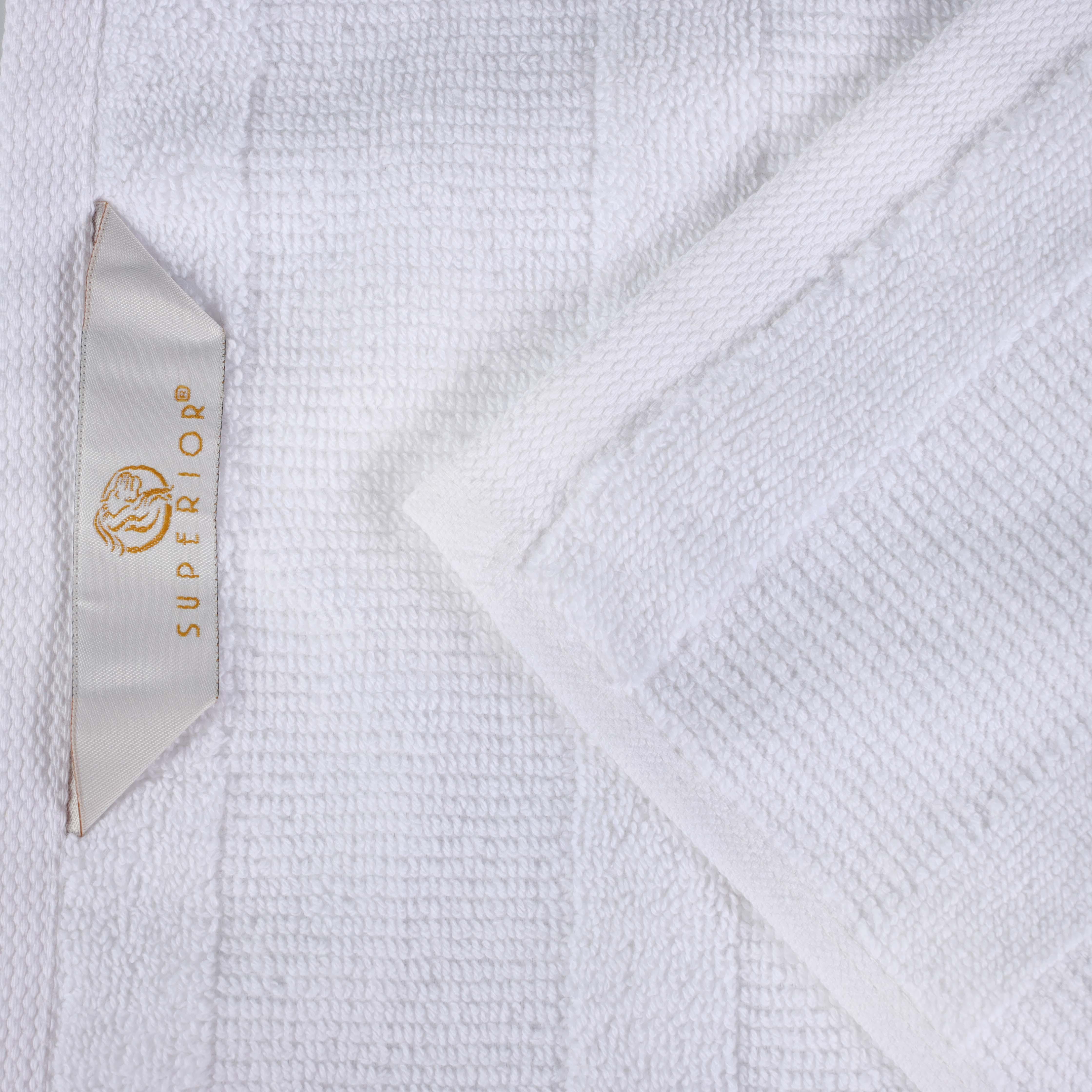 Roma Cotton Ribbed Textured Soft Absorbent 12 Piece Assorted Towel Set - Towel Set by Superior Brand