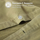 100% Cotton Flannel Solid Fuzzy Warm Duvet Cover Set - Duvet Cover Set by Superior Brand