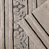 Sadie Zero Twist Cotton Solid and Jacquard Floral 12 Piece Towel Set - Towel Set by Superior Brand